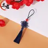 Marcador de Página Pequeno Nó Chinês Estilo Chinês Pen Drive com Borla de Nó Chinês Fabricante Atacado DIY Artesanal Trançado Nó Chinês