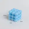 Viento Ins Celebridad de Internet Forma Creativa de Cubo de Rubik Vela de Aromaterapia de Burbujas Venta al por Mayor Hogar Sencillo Adornos de Velas de Aromaterapia