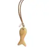 Collar con colgante de pez piedra de cordón de cuero para mujer, cadena para la clavícula casual, a la moda, simple, versátil, accesorio de nicho de alta gama para mujer