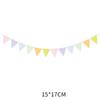 Nuevos suministros para fiestas de disfraces de festivales triangulares, banderas de decoración de cumpleaños, banderas coloridas