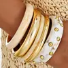 Pulsera de Borde Ancho con Superficie de Espejo de Venta Caliente Transfronteriza Europea y Americana, Pulsera Brillante Exagerada Personalizada, Pulsera de Resina Acrílica