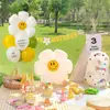 Decoración de Escena para Primer Cumpleaños Decoraciones de Fiesta para Niños, Niñas, Niños y Bebés Globos para Césped al Aire Libre Decoraciones de Mesa Ambiente