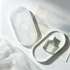 Molde de silicona para posavasos engrosado, bandeja para resina y yeso DIY, molde de almacenamiento de plato ovalado, modelo nuevo en stock