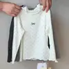 Camiseta Base Listrada para Meninas 2025 Novo Outono Estilosa Camiseta de Bolinhas Moda Coreana Infantil Top Tendência