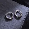 Pendientes de Cruz de Iris con Corte Retro para Mujer, Pendientes y Aretes de Hip-Hop Punk Street Trendy de Alta Gama
