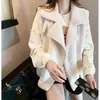 Chaleco de imitación de borrego para mujer, nuevo estilo otoño e invierno 2026, corte holgado versión coreana, gamuza sintética y pelo integrados, prenda de abrigo elegante