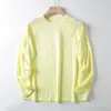 Camiseta Casual de Secagem Rápida Estilo Americano para Casal, Top Esportivo Soltinho para Uso ao Ar Livre com Listras Contrastantes e Mangas Longas 11158