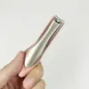 Amazon transfronteiriça novos cortadores de unha cortadores de unha aço inoxidável três cores cortadores de unha concha de plástico abertura grande manicure