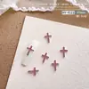 Nueva Joyería para Uñas Cruzadas Estilo Popular de Celebridad de Internet Joyería de Aleación DIY Diamante Rosa Joyería para Uñas Estilo Retro