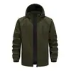 Chaqueta de Primavera y Otoño para Hombre, Top Versátil Transpirable Casual con Cuello Alto, Abrigo Holgado a Prueba de Viento para Exteriores, Ropa de Trabajo