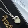 Collar de alta gama con personalidad, diseño luminoso y amoroso para mujer, joyería transfronteriza europea y americana.