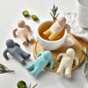 En Stock Divertida Figura de Silicona Infusor de Bola para Té Filtro para Bolsita de Té Colador de Té Herramienta para Preparar Té