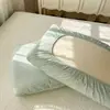 Funda de Almohada Acolchada de Algodón de Color Sólido Cubierta de Almohada Protector de Almohada Algodón Puro Universal Látex Espuma de Memoria Funda de Almohada Antideslizante Lavable a Máquina