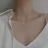 Colar de Prata Esterlina 925 Design Versátil 2025 Estilo Quente Novo Joia Estilo Ins Coreano Pingente de Franja Estrela de Cinco Pontas