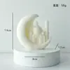 Vela Aromática de Lua e Estrela Ornamento de Festival Presente Estilo Arquitetônico do Oriente Médio Vela em Formato de Lua