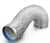 Tubo de exaustão para coifa de cozinha tubo de folha de alumínio dourado tubo de exaustão para coifa ventilador de exaustão de teto para banheiro tubo telescópico