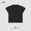 Camiseta Deportiva Casual de Manga Corta para Hombre Bk Shark 240g Shark Fitness, Color Sólido, Algodón Puro, Corte Ligeramente Holgado para Entrenamiento.