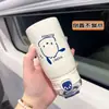Taza Térmica con Popote de Garra de Gato Estilo Ins Acero Inoxidable 316 Taza de Gran Capacidad Simple Doble Bebida para Niños Estudiantes Vaso de Agua