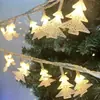 Bola Redonda Floco de Neve Sino Alce Árvore de Natal Estrela Luz Decoração de Natal Luz Ambiente para Quarto Cordão de Luz