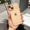Funda transparente para iPhone 16/12/13/14/15 (Apple 14/15 Pro) con diseño de conejo y oso.