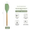Conjunto de Utensílios de Cozinha de Silicone de 12 Peças, Espátula de Silicone Alimentar Resistente à Temperatura com Balde de Armazenamento, Conjunto de 11 Peças de Utensílios de Cozinha de Silicone com Cabo de Madeira