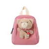 Nova Bolsa Infantil Desenho Animado Pingente de Boneca Mochila Pequena para Bebê Meninos e Meninas Mochila de Lazer para Exterior Moda