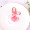 Mini llavero con colgante de campana de amor de color, pequeño, exquisito y sencillo, con hebilla para puerta, accesorios para bolsos, adornos colgantes.