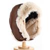 Nuevo Estilo Gorra Lei Feng para Hombres y Mujeres, Forrada de Felpa para Invierno, Engrosada, Cortavientos, Cálida, Moderna y Elegante, Gorra Aviador Protectora de Orejas