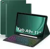Capa Protetora com Teclado Retroiluminado Touch Três Cores para Samsung Tabs9 Teclado Bluetooth para Tablet S12Plus Capa A11+