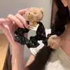 Elástico de Cabelo Versátil Estilo Coreano para Mulheres, Prendedor de Coque, Corda de Cabelo Elástica, Acessório de Cabelo de Desenho Animado