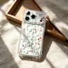 Vários Buquês de Flores São Adequados para Capas de Celular Vivo Xiaomi Transparente com Airbag 17Pm, Oppo Niche Iphone16/17Pro