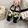 Tênis de treino alemães color block retrô para mulheres, tênis confortáveis de sola macia Forrest Gump, tênis casuais versáteis estilo Maillard, novo modelo 2026