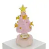 10.5cm Base Giratoria de Cerámica Jingdezhen Adorno de Árbol de Navidad Manualidades de Vidrio Cerámicas Navideñas
