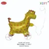 Nuevo globo animal de dibujos animados popular para caminar con ruedas para decoración de fiesta de cumpleaños infantil, juguetes para puestos al por mayor