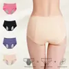 Pantalones Menstruales Comercio Exterior Transfronterizo Talla Grande Malla Transpirable Menstrual Pantalones de Cintura Alta Antifugas Laterales Delanteras y Traseras Braguitas Talla Grande