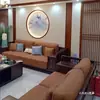 Nuevo estilo chino moldura de madera para techo madera maciza pintura horneada línea de esquina superior línea de esquina interior línea en forma de L línea en forma de 7 tira de presión para pared de fondo de sala de estar