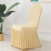 Funda de Silla Elástica Universal para Banquetes de Boda de Hotel Estilo Falda Transfronteriza Falda Larga Elástica Funda Completa para Silla Venta al por Mayor Color Sólido