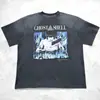 Santo de Miguel Marca Americana de Moda de Rua 2Pac Desgastado Novo Século Conjunto Oversize Manga Curta