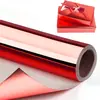 Rollo de Papel de Regalo Amazon Transfronterizo en Stock, Papel Metálico Color Sólido Recubierto de Aluminio de Alta Gama, Rollo de Papel Mate para Envoltura de Regalos