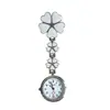 Reloj de Enfermera Trébol de Cuatro Hojas de la Suerte, Reloj de Pecho de Enfermera Colorido de Doble Capa, Reloj de Cuarzo Portátil para Enfermeras, Venta al por Mayor de Fábrica