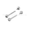 Piercing de Mamilo Jiangtai F136 em Titânio com Bola de Diamante Incrustada com Cruz de Zircônia Venda Quente Transfronteiriça Joia de Body Piercing em Liga de Titânio G23 Unha de Mamilo