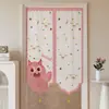 Cortina de Porta Desenho Animado, Cortina Divisória Sem Furos para Uso Doméstico, Quarto, Banheiro, Cozinha, Cortina Curta, Cortina Meio Pendurada