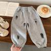 Pantalones Deportivos de Punto para Niños para Otoño, Pantalones Deportivos Versátiles y Elegantes para Primavera y Otoño para Niños Pequeños, Pantalones Largos Holgados de Moda para Bebés