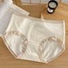 Ropa interior térmica suave cepillada imitación cachemir para otoño e invierno, para mujer, de cintura media, sin costuras, algodón 5A antibacteriano en la entrepierna, bragas para mujer, venta al por mayor