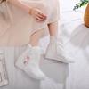Huahuai Novo Estilo Étnico Bordado Sapatos Altura Interna Aumentando Botas Bordadas Femininas Botas Antigas de Roupa Han Botas para Dança de Salão