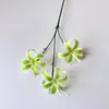 Nova Flor Artificial Lírio Selvagem de 3 Cabeças Flor Artificial Lírio Dourado Flor de Casamento Enfeites de Decoração para Casa Flor Artificial