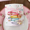 5 Pinzas para el Cabello de Dibujos Animados Lindas para Niños, Estilo Super Adorable de Goteo de Aceite, Pasadores Versátiles de Dopamina para Niñas, Accesorios para el Cabello