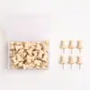 Pines de madera retro creativos, tachuelas para corcho, clavos para pared de fotos, tachuelas para tablero de mensajes de fieltro y clavos de cabeza grande