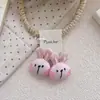 Gomas para el Cabello Lindas de Dibujos Animados Estilo Coreano para Niñas, Cuerdas de Tela Elásticas Altas para Cola de Caballo, Conejo, Pato y Elefante Accesorios para el Cabello