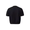 Camiseta de Punto Lisa de Corte Holgado para Hombre, Estilo Americano, Casual de Verano de Manga Corta, Corte Relajado, Caída Suelta, Hombro Normal